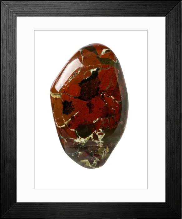 Framed Print : Jasper. Specimen of brecciated jasper Framed Print : Jasper. Specimen of brecciated jasper