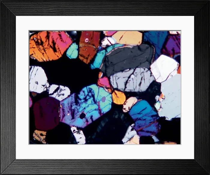 Framed Print : Microscope image of the Lodran meteorite Framed Print : Microscope image of the Lodran meteorite
