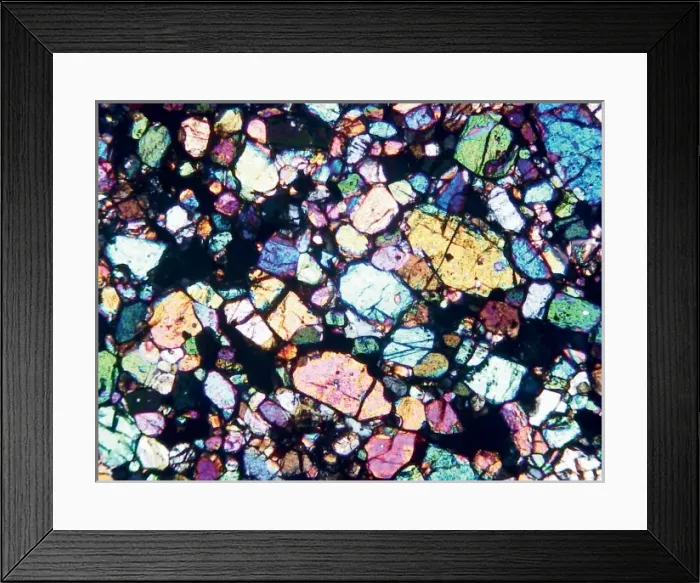 Framed Print : Microscope image of the Brachina meteorite Framed Print : Microscope image of the Brachina meteorite