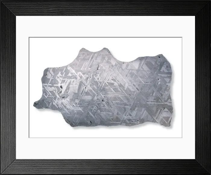 Framed Print : Slice of Canyon Diablo meteorite Framed Print : Slice of Canyon Diablo meteorite