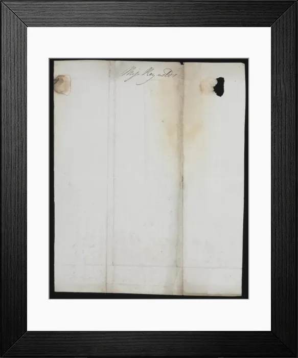 Framed Print : Letter addressed to James and Anne Sowerby Framed Print : Letter addressed to James and Anne Sowerby