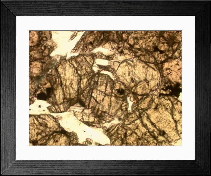 Framed Print : Microscope image of the Zagami shergottite Framed Print : Microscope image of the Zagami shergottite