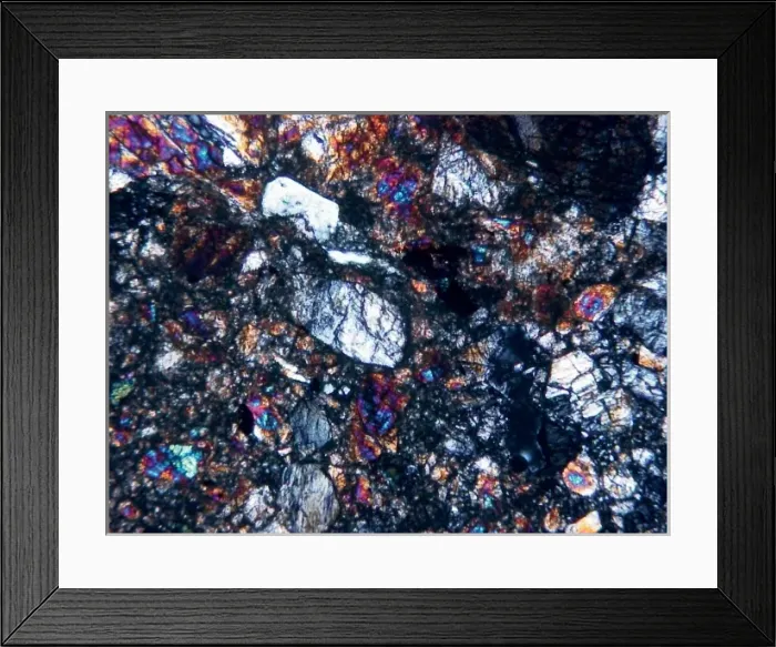 Framed Print : Microscope image of the Johnstown diogenite Framed Print : Microscope image of the Johnstown diogenite