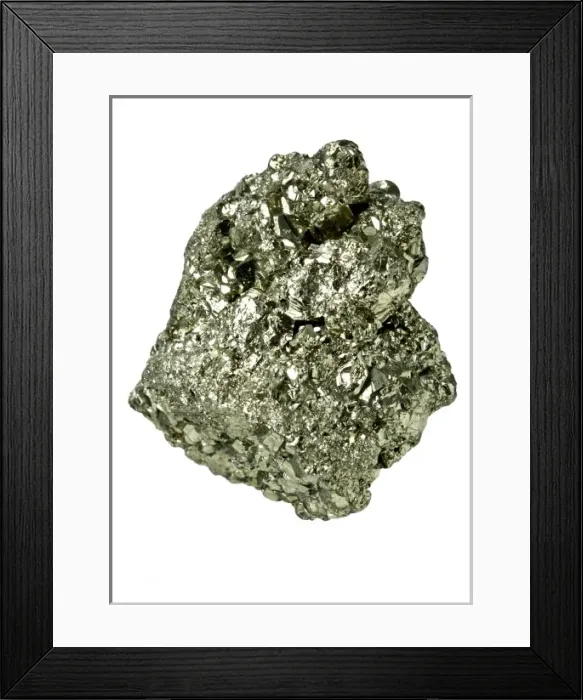 Framed Print : Pyrite specimen Framed Print : Pyrite specimen
