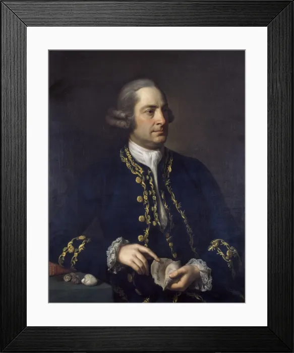 Framed Print : Gustavus Brander (1720-1787) Framed Print : Gustavus Brander (1720-1787)