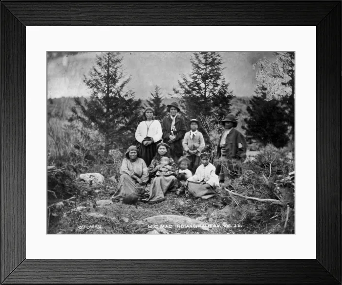 Framed Print : Mic-Mac Indians, Halifax 1873 Framed Print : Mic-Mac Indians, Halifax 1873