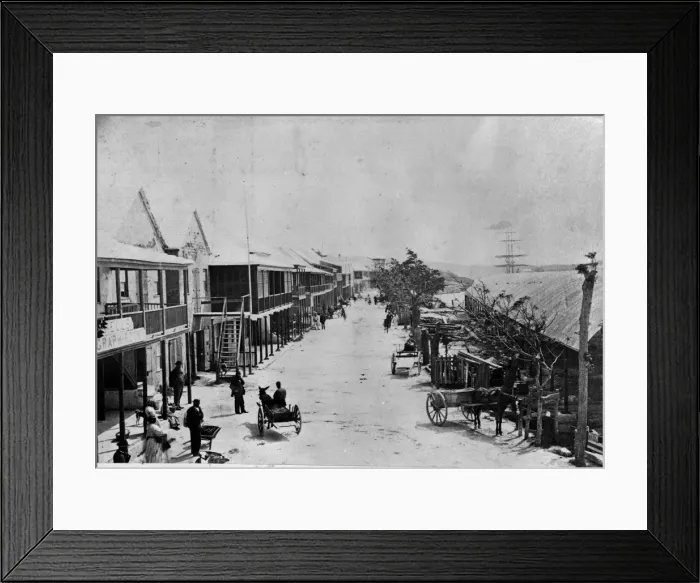 Framed Print : The town of Hamilton, Bermuda 1873 Framed Print : The town of Hamilton, Bermuda 1873