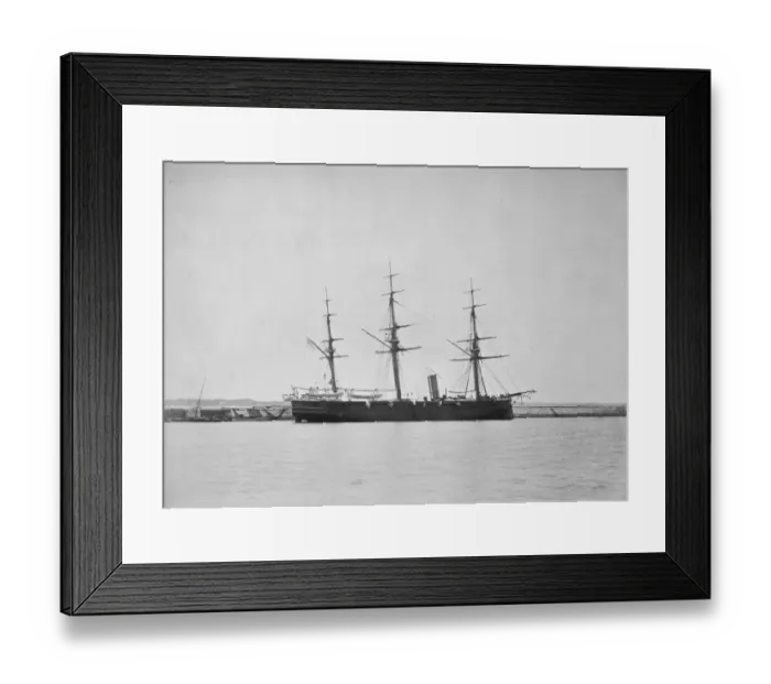 Framed Print : H. M.s Sirius, Bermuda 1873 Framed Print : H. M.s Sirius, Bermuda 1873