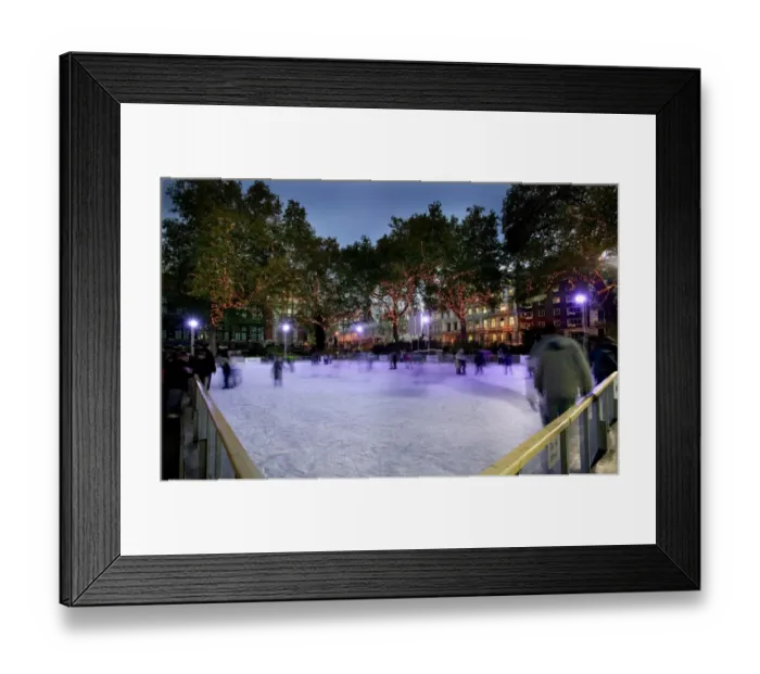 Framed Print : The ice rink at the Natural History Museum, London Framed Print : The ice rink at the Natural History Museum, London