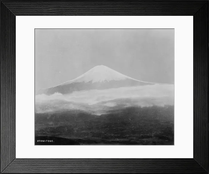 Framed Print : Volcano, Japan, c. 1870 Framed Print : Volcano, Japan, c. 1870