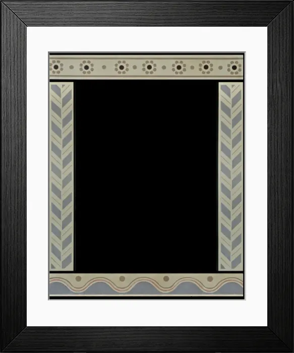 Framed Print : Bordered ceiling panel Framed Print : Bordered ceiling panel