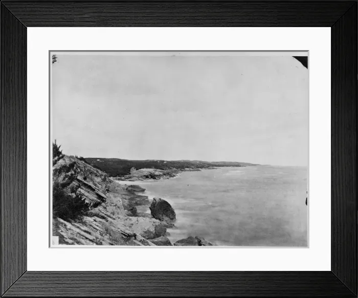 Framed Print : Coastline. A photograph taken during the voyage of H.M.S Framed Print : Coastline. A photograph taken during the voyage of H.M.S