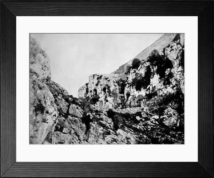 Framed Print : Rock Scenery, Gibraltar Framed Print : Rock Scenery, Gibraltar