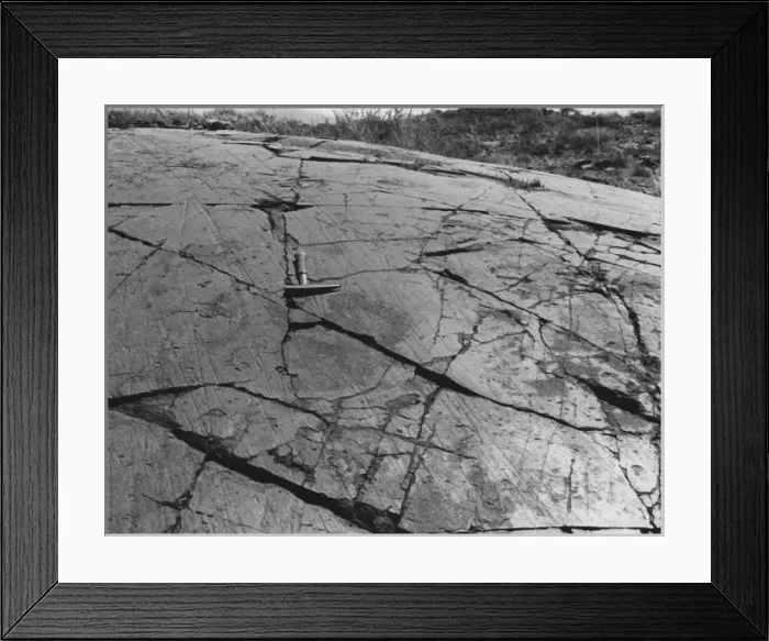 Framed Print : Glacial pavement Framed Print : Glacial pavement