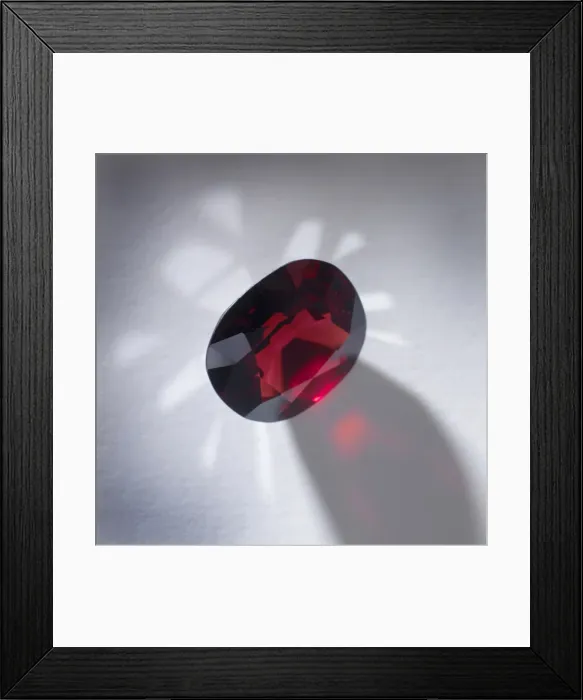Framed Print : Birthstone Series: Garnet Framed Print : Birthstone Series: Garnet