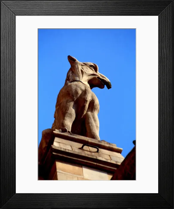 Framed Print : Detail view of the exterior of the Waterhouse Building Framed Print : Detail view of the exterior of the Waterhouse Building