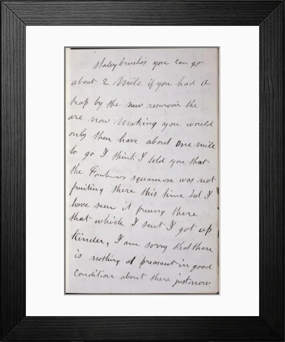 Framed Print : Letter from Robert Gordon to William Wilson Framed Print : Letter from Robert Gordon to William Wilson