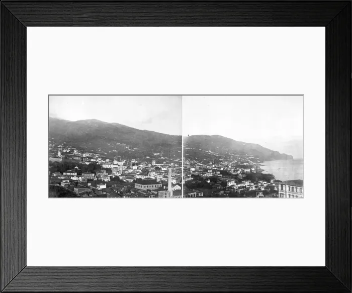 Framed Print : Panoramic: Landscape in Madeira 1873 Framed Print : Panoramic: Landscape in Madeira 1873