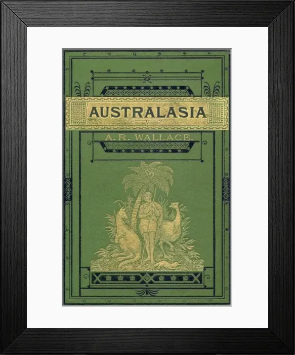 Framed Print : Australasia book cover Framed Print : Australasia book cover