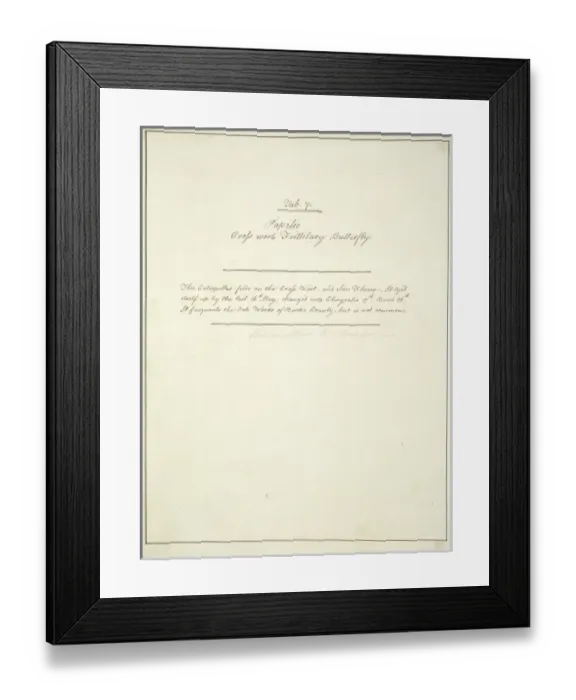 Framed Print : Handwritten notes by John Abbot Framed Print : Handwritten notes by John Abbot