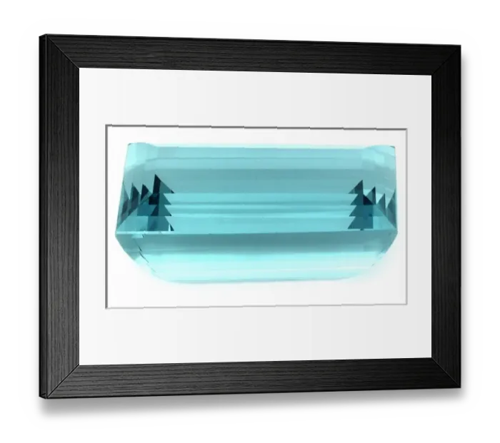 Framed Print : Birthstone Series: Aquamarine Framed Print : Birthstone Series: Aquamarine