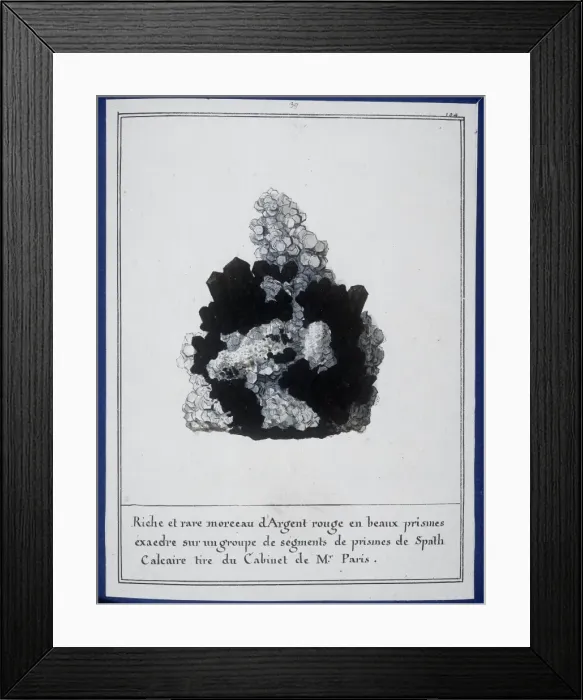 Framed Print : Plate 37 from Mineralogie Framed Print : Plate 37 from Mineralogie
