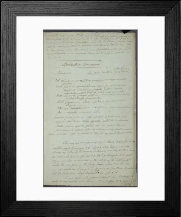Framed Print : William Bartrams letter to Robert Barclay, 1788 Framed Print : William Bartrams letter to Robert Barclay, 1788