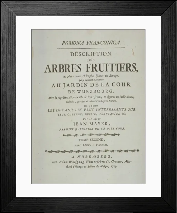 Framed Print : Title Page (French) Volume 2 Framed Print : Title Page (French) Volume 2