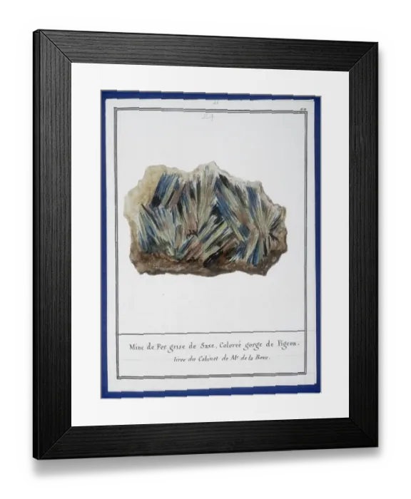 Framed Print : Plate 24 from Mineralogie Framed Print : Plate 24 from Mineralogie