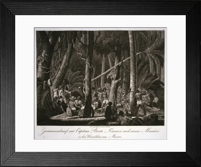 Framed Print : Zusammenkunft mit Capitam Bento Lourenzo Framed Print : Zusammenkunft mit Capitam Bento Lourenzo