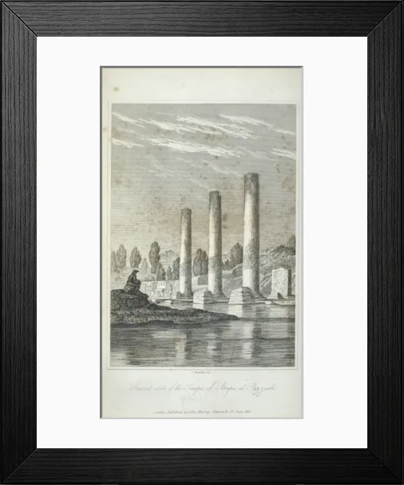 Framed Print : Temple of Jupiter Serapis near Naples Framed Print : Temple of Jupiter Serapis near Naples