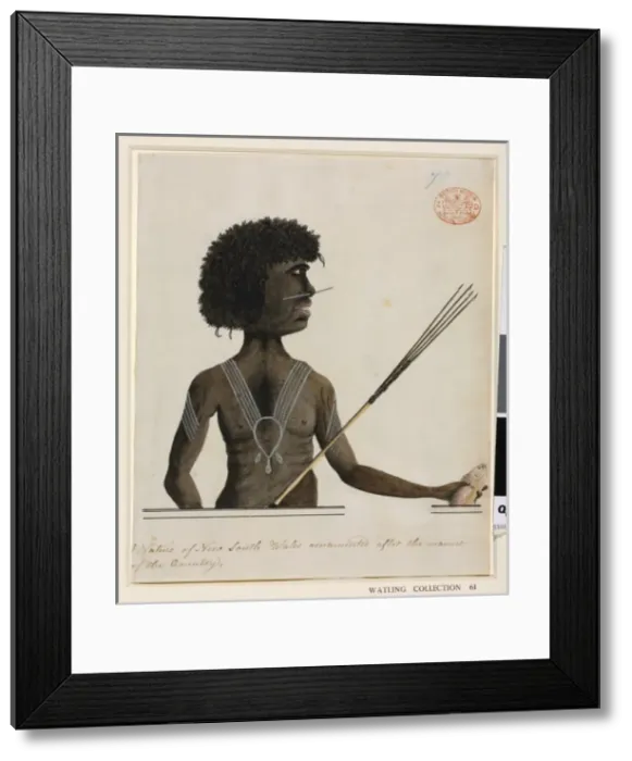 Framed Print : Portrait of an Aboriginal man Framed Print : Portrait of an Aboriginal man