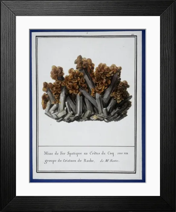 Framed Print : Plate 8 from Mineralogie Framed Print : Plate 8 from Mineralogie