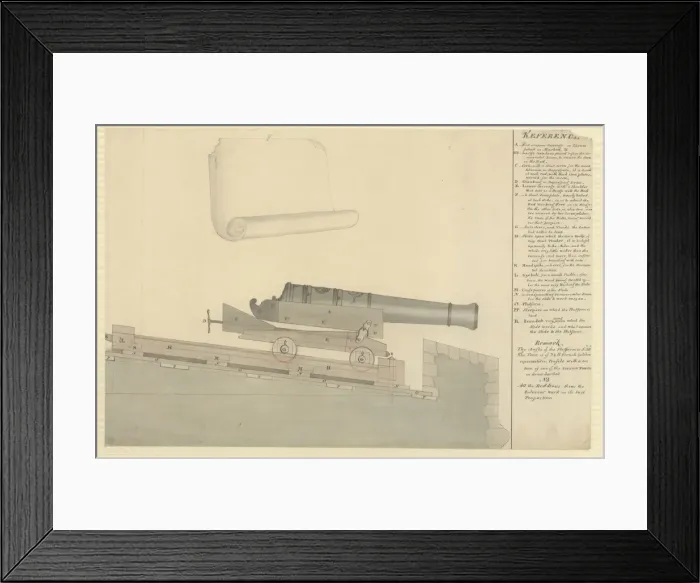 Framed Print : Study of a Canon Framed Print : Study of a Canon
