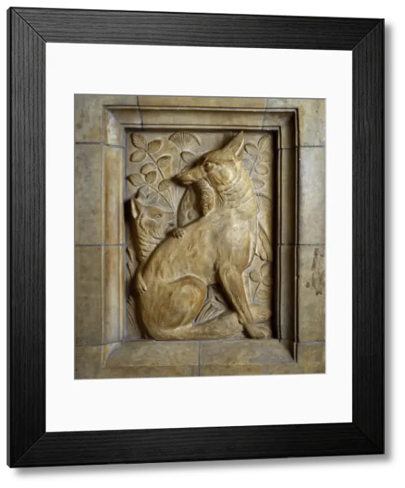 Framed Print : Detail from the Waterhouse building of the Natural History M Framed Print : Detail from the Waterhouse building of the Natural History M