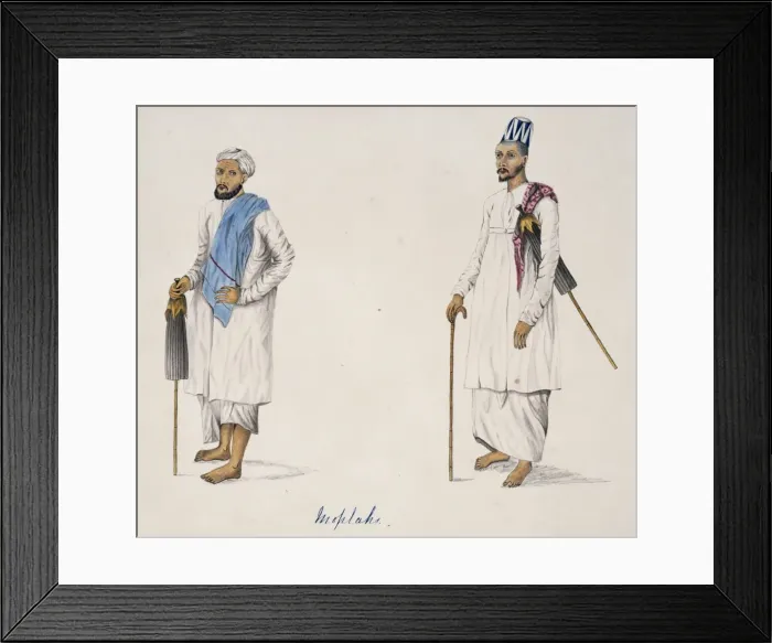 Framed Print : Moplahs. Plate 33 by Margaret Bushby Lascelles Cockburn (1829-1928) Framed Print : Moplahs. Plate 33 by Margaret Bushby Lascelles Cockburn (1829-1928)