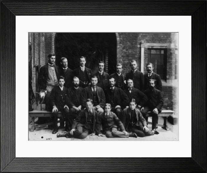 Framed Print : Junior Zoology staff, 1885 Framed Print : Junior Zoology staff, 1885