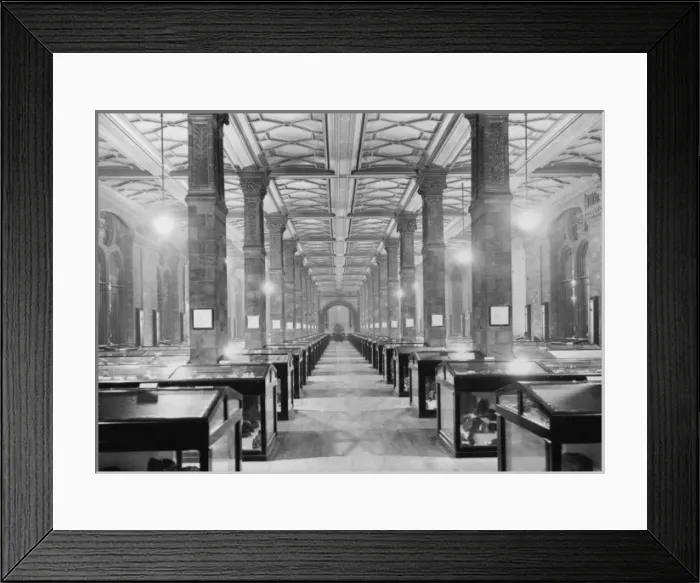 Framed Print : Mineral Gallery, 1923 Framed Print : Mineral Gallery, 1923