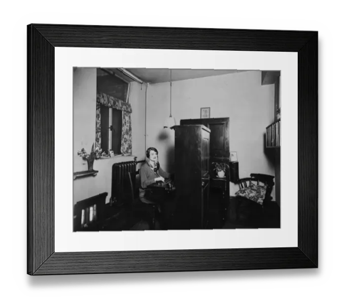 Framed Print : Telephonist, 1933. The Natural History Museum, London Framed Print : Telephonist, 1933. The Natural History Museum, London