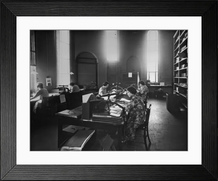 Framed Print : Plant mounters, 1934, The Natural History Museum Framed Print : Plant mounters, 1934, The Natural History Museum