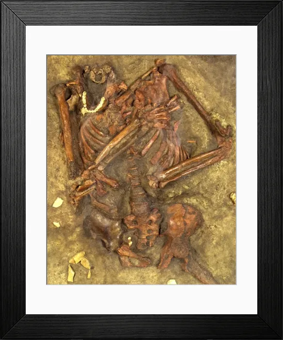 Framed Print : Homo neanderthalensis (Kebarah) burial site Framed Print : Homo neanderthalensis (Kebarah) burial site