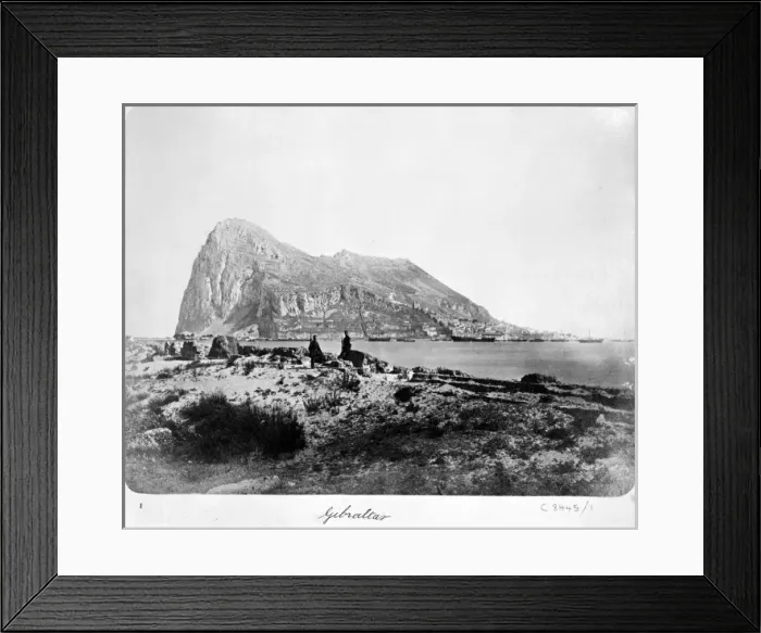 Framed Print : Gibraltar. The Voyage of H.M.S. Challenger (1872-1876) funded by the British Framed Print : Gibraltar. The Voyage of H.M.S. Challenger (1872-1876) funded by the British