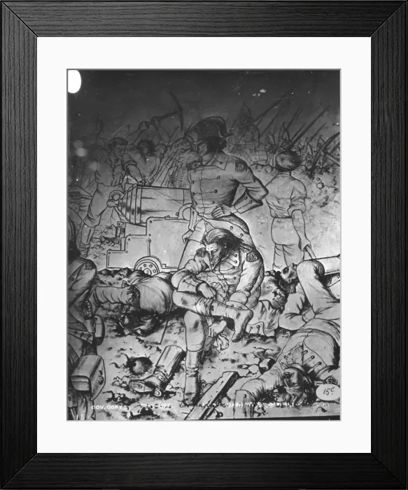 Framed Print : Gibraltar. Frescoes on walls of Guard Room Framed Print : Gibraltar. Frescoes on walls of Guard Room