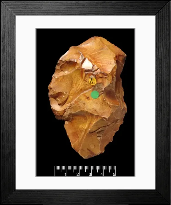 Framed Print : Piltdown flake implement Framed Print : Piltdown flake implement