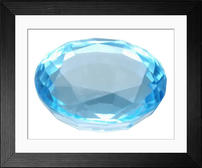 Framed Print : Birthstone Series: Blue Topaz Framed Print : Birthstone Series: Blue Topaz