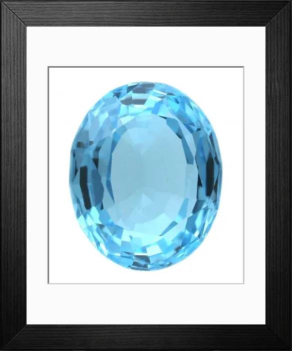 Framed Print : Birthstone Series: Blue Topaz Framed Print : Birthstone Series: Blue Topaz