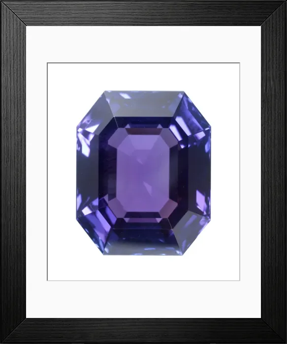 Framed Print : Gemstone series: sapphire Framed Print : Gemstone series: sapphire