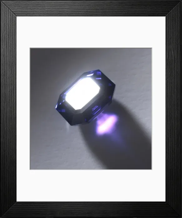 Framed Print : Gemstone series: sapphire Framed Print : Gemstone series: sapphire
