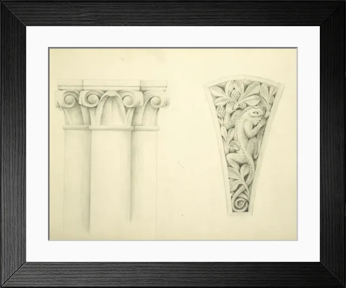 Framed Print : Designs for the Natural History Museum, by Alfred Waterhouse Framed Print : Designs for the Natural History Museum, by Alfred Waterhouse