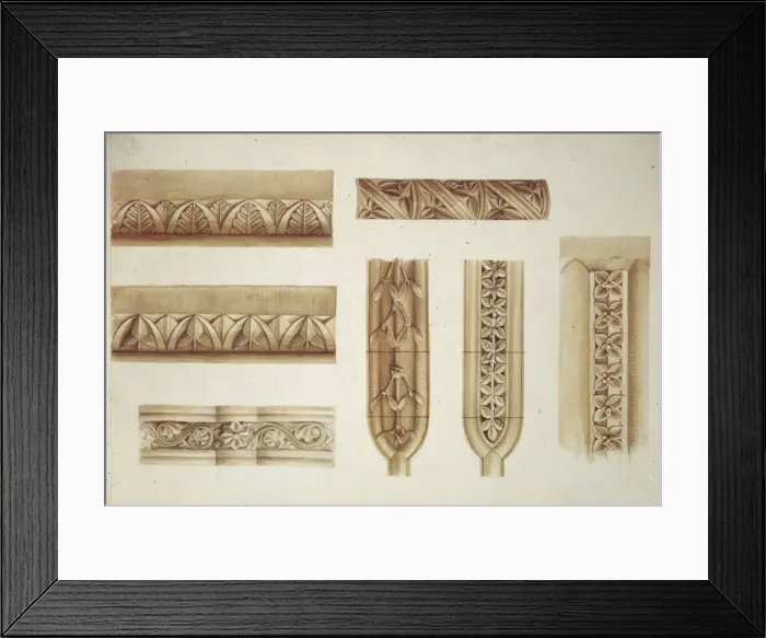 Framed Print : Designs for the Natural History Museum, by Alfred Waterhouse Framed Print : Designs for the Natural History Museum, by Alfred Waterhouse